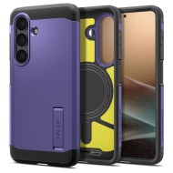 Удароустойчив, твърд кейс с MagSafe за Samsung Galaxy S26 от Spigen Tough Armor Mag - Ash Violet
