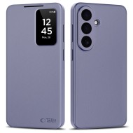 Кожен, активен тефтер за Samsung Galaxy S26 от Tech Protect Smart Wallet - Purple