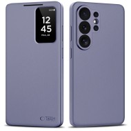 Кожен, активен тефтер за Samsung Galaxy S26 Ultra от Tech Protect Smart Wallet - Purple