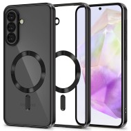 Твърд кейс с MagSafe и протектор за камерата на Samsung Galaxy A37 5G от Tech-Protect MagFlex - Shiny Black