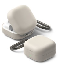 Силиконов калъф за слушалки Samsung Galaxy Buds 4 / 4 Pro от Ringke Silicone - Stone