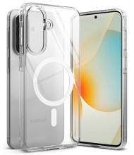 Удароустойчив твърд кейс с MagSafe за Samsung Galaxy A57 5G от Ringke Fusion Magnetic - Clear