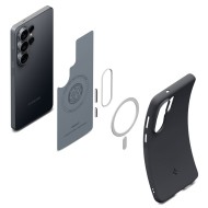 Удароустойчив кейс с MagSafe за Samsung Galaxy S26 Ultra от Spigen Nano Pop - Black Sesame