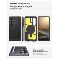 Удароустойчив, твърд кейс с MagSafe за Samsung Galaxy S26 Ultra от Spigen Tough Armor Mag - Black