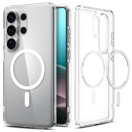 Удароустойчив кейс с MagSafe пръстен за Samsung Galaxy S26 Ultra от Spigen Ultra Hybrid Mag - Clear / White