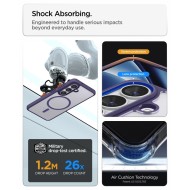 Удароустойчив кейс с MagSafe пръстен за Samsung Galaxy S26+ Plus от Spigen Ultra Hybrid Mag - Deep Purple