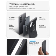 Удароустойчив кейс с MagSafe за Samsung Galaxy S26 от Spigen Nano Pop - Black Sesame
