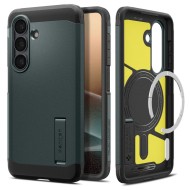 Удароустойчив, твърд кейс с MagSafe за Samsung Galaxy S26 от Spigen Tough Armor Mag - Abyss Green