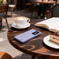 Кожен, активен тефтер за Samsung Galaxy S26 Ultra от Tech Protect Smart Wallet - Purple