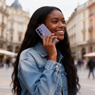 Кожен, активен тефтер за Samsung Galaxy S26 Ultra от Tech Protect Smart Wallet - Purple