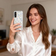 Силиконов кейс за Samsung Galaxy A57 5G от Tech-Protect FlexAir - Spring Flowers