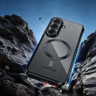 Твърд кейс с MagSafe и протектор за камерата на Samsung Galaxy A57 5G от Tech-Protect MagFlex - Shiny Black