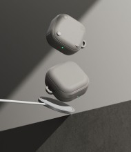 Силиконов калъф с MagSafe за слушалки Samsung Galaxy Buds 4 / 4 Pro от Ringke Onyx Magnetic - Warm Grey