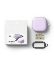 Силиконов калъф за слушалки Samsung Galaxy Buds 4 / 4 Pro от Ringke Silicone - Light Purple