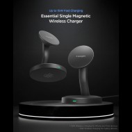 SPIGEN EF151MS ESSENTIAL MAGNETIC MAGSAFE WIRELESS CHARGER 15W BLACK