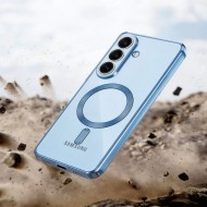 Твърд кейс с MagSafe и протектор за камерата на Samsung Galaxy S26 от Tech-Protect MagFlex - Sky Blue