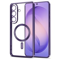 Твърд кейс с MagSafe и протектор за камерата на Samsung Galaxy S26 от Tech-Protect MagFlex - Cobalt Violet