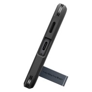 Удароустойчив, твърд кейс за Samsung A57 5G от Spigen Tough Armor - Metal Slate
