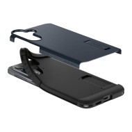 Удароустойчив, твърд кейс за Samsung A57 5G от Spigen Tough Armor - Metal Slate