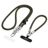 TECH-PROTECT C10S ROPE CROSSBODY & WRIST OLIVE GREEN/TITANIUM