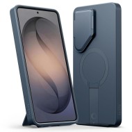 Удароустойчив кейс с MagSafe и капак на камерата за Samsung Galaxy S26 Ultra от Tech Protect Kevlar Aura - Navy Blue