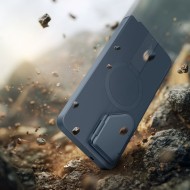 Удароустойчив кейс с MagSafe и капак на камерата за Samsung Galaxy S26 Ultra от Tech Protect Kevlar Aura - Navy Blue