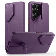 Удароустойчив кейс с MagSafe и капак на камерата за Samsung Galaxy S26 Ultra от Tech Protect Kevlar Aura - Violet