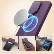 Удароустойчив кейс с MagSafe и капак на камерата за Samsung Galaxy S26 Ultra от Tech Protect Kevlar Aura - Violet