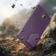 Удароустойчив кейс с MagSafe и капак на камерата за Samsung Galaxy S26 Ultra от Tech Protect Kevlar Aura - Violet