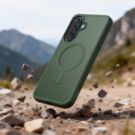 Твърд кейс с MagSafe пръстен за Samsung Galaxy A36 / A56 / A37 5G от Tech-Protect MagMat - Matte Green