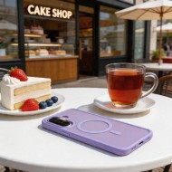 Твърд кейс с MagSafe пръстен за Samsung Galaxy A36 / A56 / A37 5G от Tech-Protect MagMat - Matte Lilac