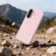 Твърд кейс с MagSafe пръстен за Samsung Galaxy A36 / A56 / A37 5G от Tech-Protect MagMat - Matte Pink