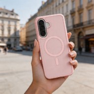 Твърд кейс с MagSafe пръстен за Samsung Galaxy A36 / A56 / A37 5G от Tech-Protect MagMat - Matte Pink