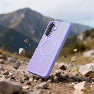 Твърд кейс с MagSafe пръстен за Samsung Galaxy A57 5G от Tech-Protect MagMat - Matte Lilac