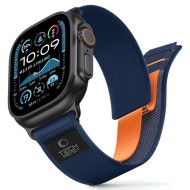 TECH-PROTECT NYLON ELITE APPLE WATCH 8 / 9 / 10 / 11 / SE / ULTRA (44 / 45 / 46 / 49 MM) NAVY/ORANGE