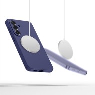 Твърд силиконов кейс с MagSafe за Samsung Galaxy S26 от Tech-Protect Silicone - Cobalt Violet