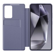 Кожен, активен тефтер за Samsung Galaxy A57 5G от Tech Protect Smart Wallet - Purple