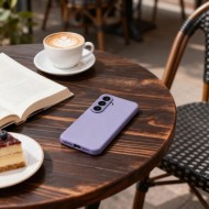 Кожен, активен тефтер за Samsung Galaxy A57 5G от Tech Protect Smart Wallet - Purple