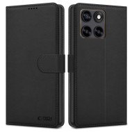 Кожен тефтер за Motorola Edge 70 Fusion / Fusion+ Plus 5G от Tech-Protect Wallet - Black