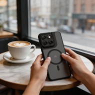 Твърд кейс с MagSafe пръстен за Motorola Edge 70 Fusion / Fusion+ Plus 5G от Tech-Protect MagMat - Matte Black